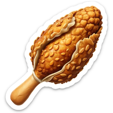 fried chicken drumstick sticker