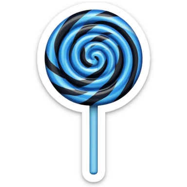 i want dark blue and black lollipop sticker