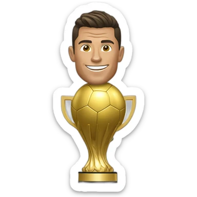 Cristiano ronaldo balon de oro sticker