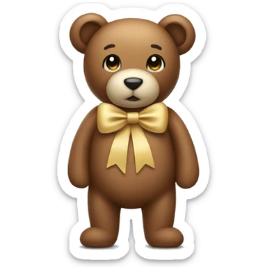 Teddy with a Bow sticker