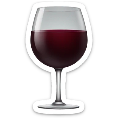 Red wine sticker