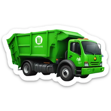 Trash truck  sticker