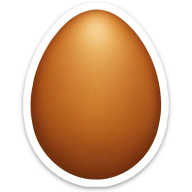 brown egg sticker
