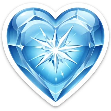 Corazón congelado sticker