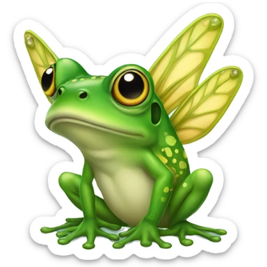 Fairy frog sticker