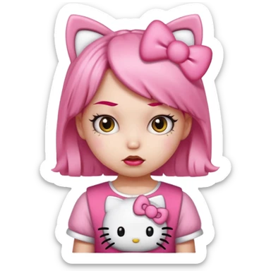 Hello-kitty hello-kitty mad sticker