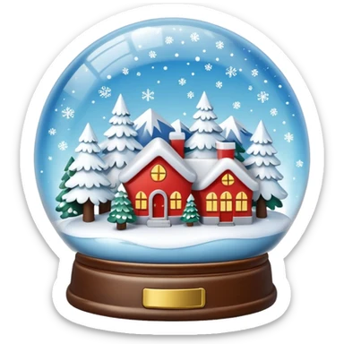 snow globe sticker