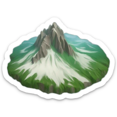 aiguille verte sticker