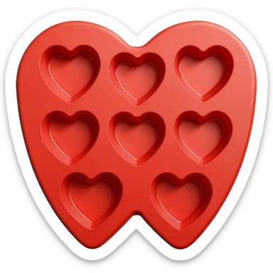 Silicone cake mold sticker