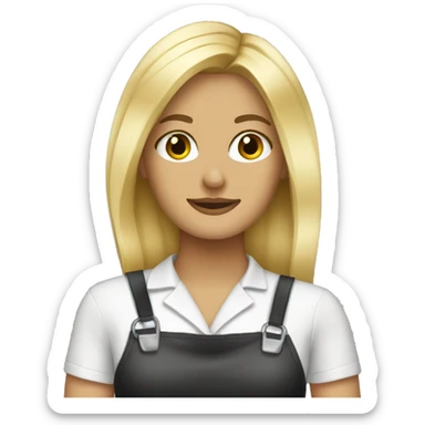 Blonde hair stylist  sticker