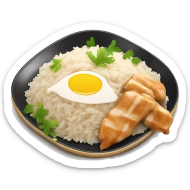 Hianese chicken and rice sticker