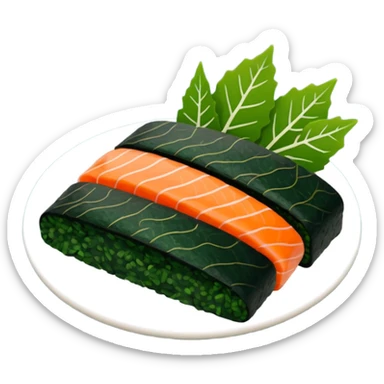 nori sushi leaf sticker