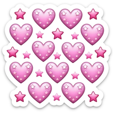 emojis basicos, pero su version girlie en tonos rosa sticker