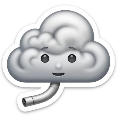 smoke coming out of a blunt sticker