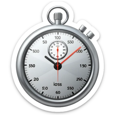 Stopwatch sticker