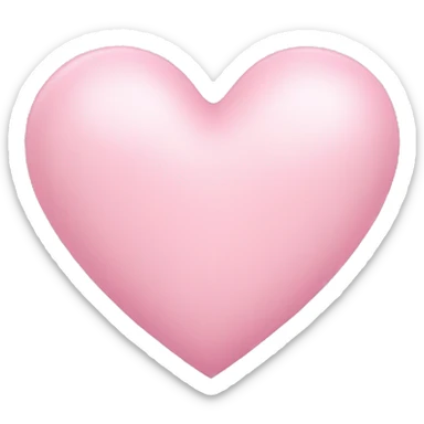 Light pink heart sticker
