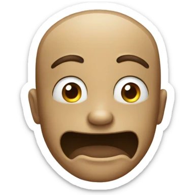 Un emoji qui regarde mal sticker