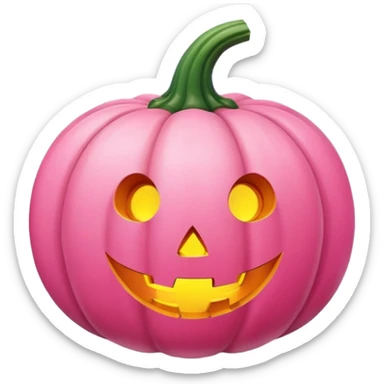 pink pumpkin sticker