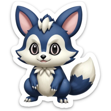 Teddiursa-Meowstic-Minccino-Obstagoon-fusion  sticker