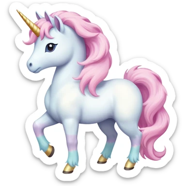 Galarian ponyta pokemon sticker