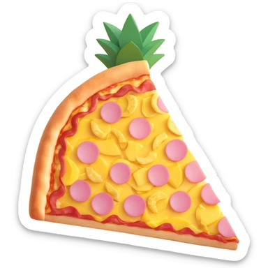 Hawaiian Pizza sticker