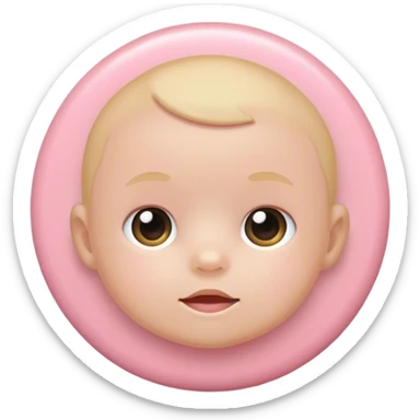 Baby pink circle sticker