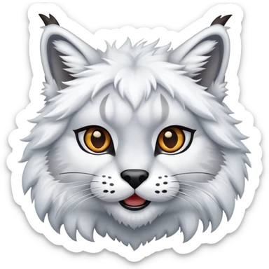 Happy winter lynx sticker