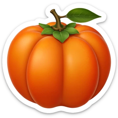 persimmon fruit sticker