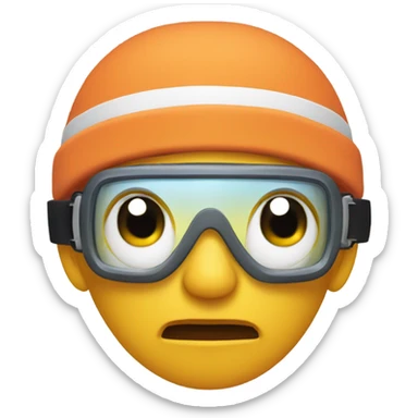 🥶 with ski goggles sticker