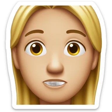 A face that depicts the word “huh?” Like a confused what is that sticker