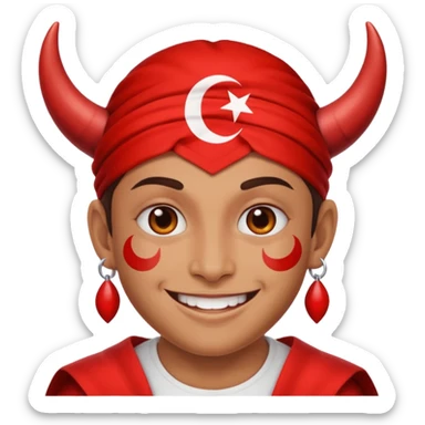 Emoji😈+🇹🇷 sticker
