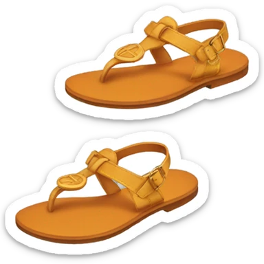 Hermes sandals  sticker