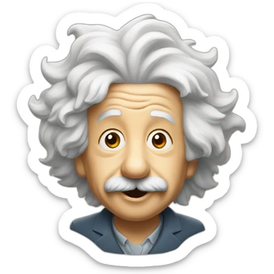 Albert Einstein qui tire la langue sticker