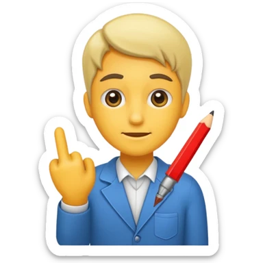 A job application sticker