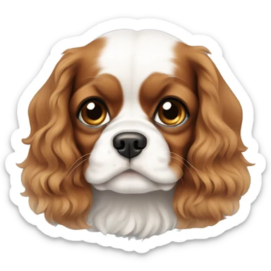 A King Charles cavalier puppy  sticker