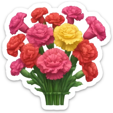 carnations sticker