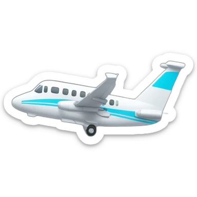 Vélo en dessous d'un avion sticker