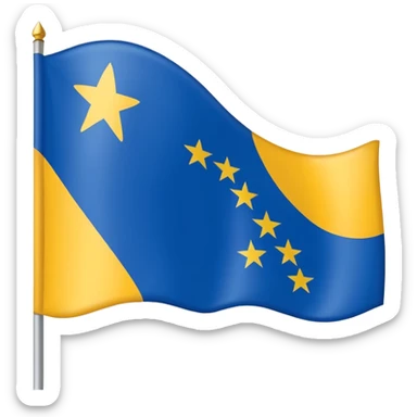 Bandera de las islas canaria con 7 estrellas sticker