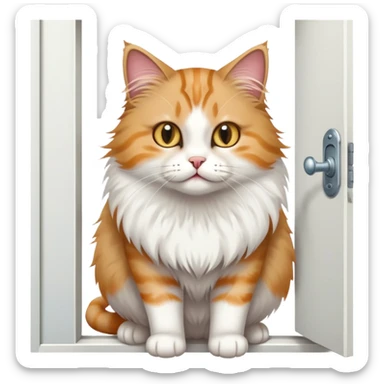 Кошка Буся, которая ссыт под дверь sticker