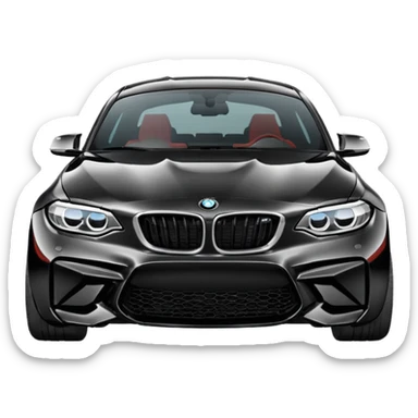 Black bmw m2 sticker