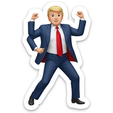 Donald Trump dancing sticker
