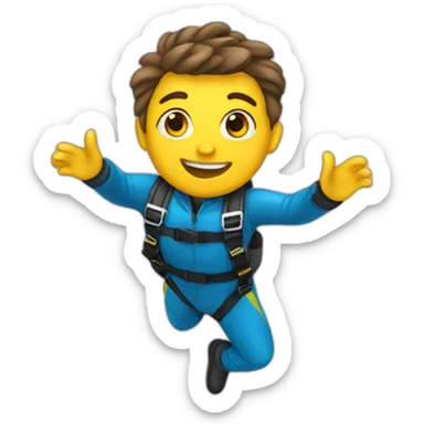 Skydiver sticker