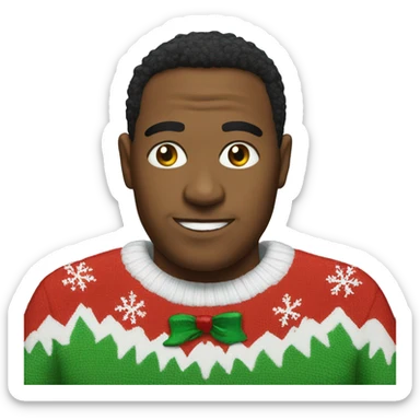 ugly christmas sweater sticker