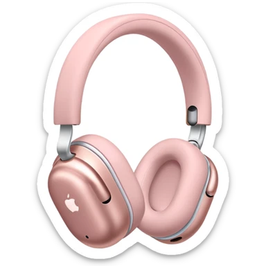 Airpods max light pink  sticker