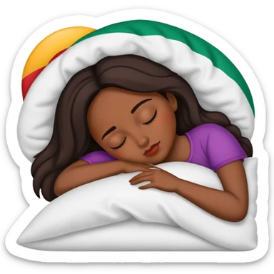 mexican female sleeping sticker