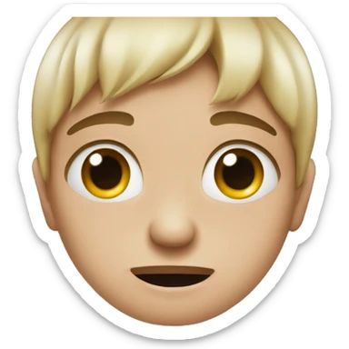 almost crying with heart eye sticker