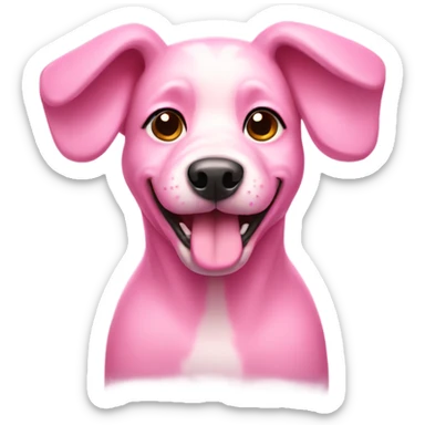 Pink doggy  sticker