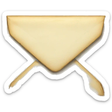 Vintage envelope sticker