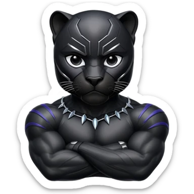 Black Panther animal sticker