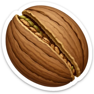 walnut seed of the tree of the genus Juglans sticker